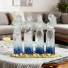 Friendships Celebration Sculpture Clear Carved Two/Three/Four Sisters Statue Figurine Decoration Women Friends Besties Female Birthday Christmas Gifts