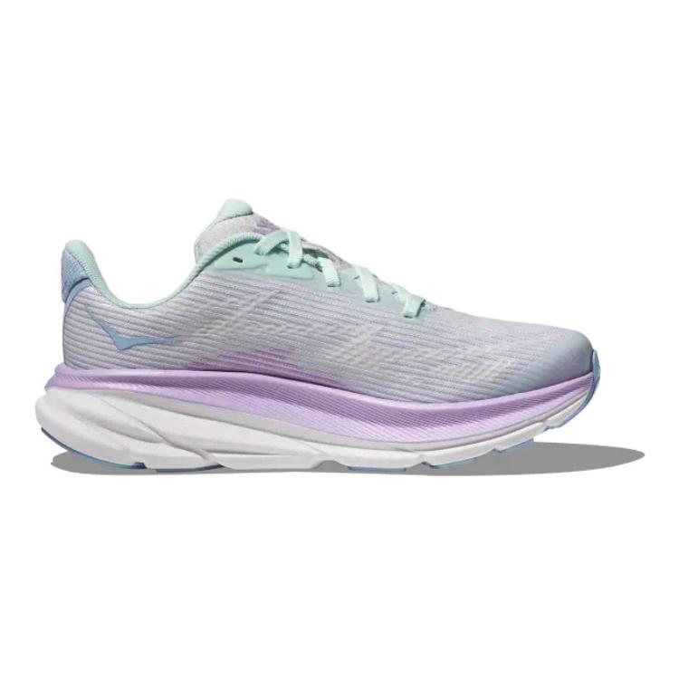 HOKA Clifton 9 Kids Sunlit Ocean Lilac Mist Kids Sneakers Blue 1131170-SOLM