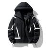 2025 winter men's new fashion down jacket loose casual outdoor windproof and warm cold-resistant hooded simple trendy cotton clothes