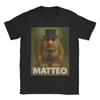 Tricouri Casual Matteo Brainrot Mateo Mateo Italian Brainrot Meme Mateooo Matteooo pentru Bărbați Mânecă Scurtă Tricou Îmbrăcăminte Mărimi Mari