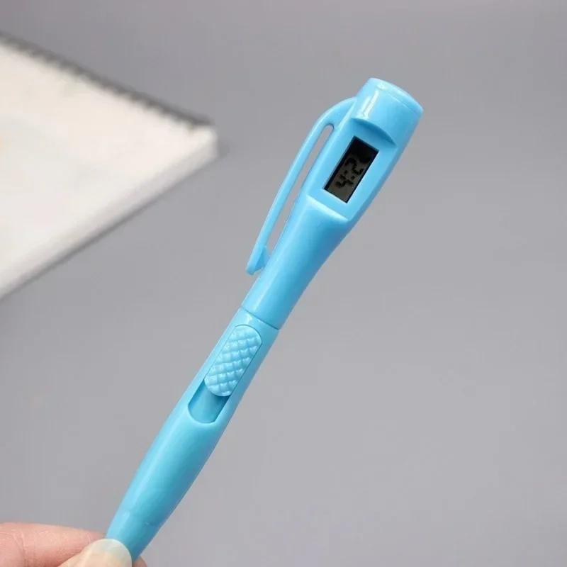 Creative Electronic Watch Ball for Office Clock Test School Students Supplies Blue Ballpoint Korean Stationery Pens for Writing