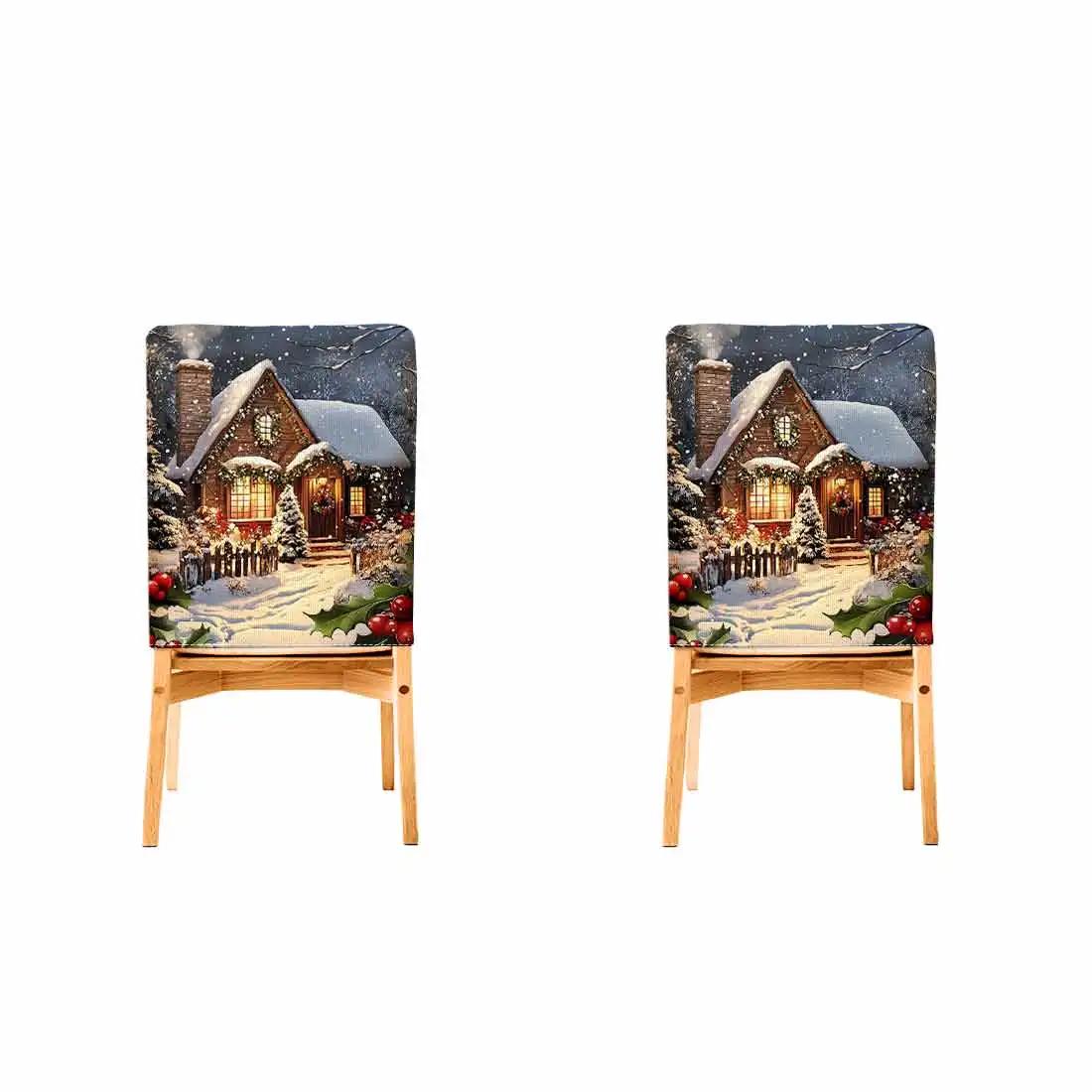 

2/4/6pcs/set 45x55cm Christmas cabin Chair Cover Table Decoration Dining Seat Chair Covers Dining Room Bar Party Banquate
