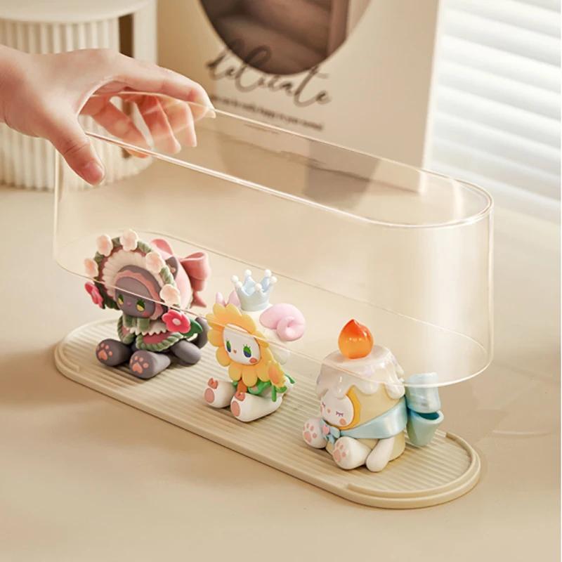 Desktop Blind Box Granule Display Storage Box Stackable Case Dustproof Blind Display Shelf for Figure Acrylic Magnetic Organizer