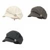 British Style Pleated Octagonal Hat Solid Color Painter Hat Casual Eequestrian Hat  Travel