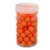 105pcs 15mm Silicone Beads Bulk Round Silicone Beads Loose Beads for Bracelet Necklace Keychain Making Orange