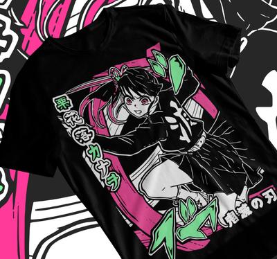 T-shirt Waifu Kanao Tsuyuri, Demon Slayer KNY Manga Anime Giapponese Maglietta Morbida