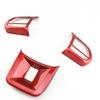 3Pcs/Set ABS Car Steering Wheel Button Cover Sticker Interior Decoration For MG5 MG6 MG HS ZS Car Styling