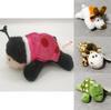 Soft Coral Fleece Jungle Animal Fridge Magnet Collection Realistic Plush Bear And Elephant