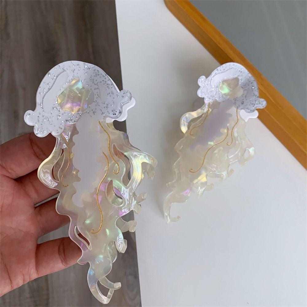 1Pcs Marine Life Hair Claw Shark Hair Accessories Durable Jellyfish Hair Clip  Women Girls
