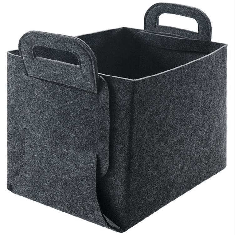 Stor filtförvaringskorg med handtag - Hopfällbar tvätt- och hemorganisatör