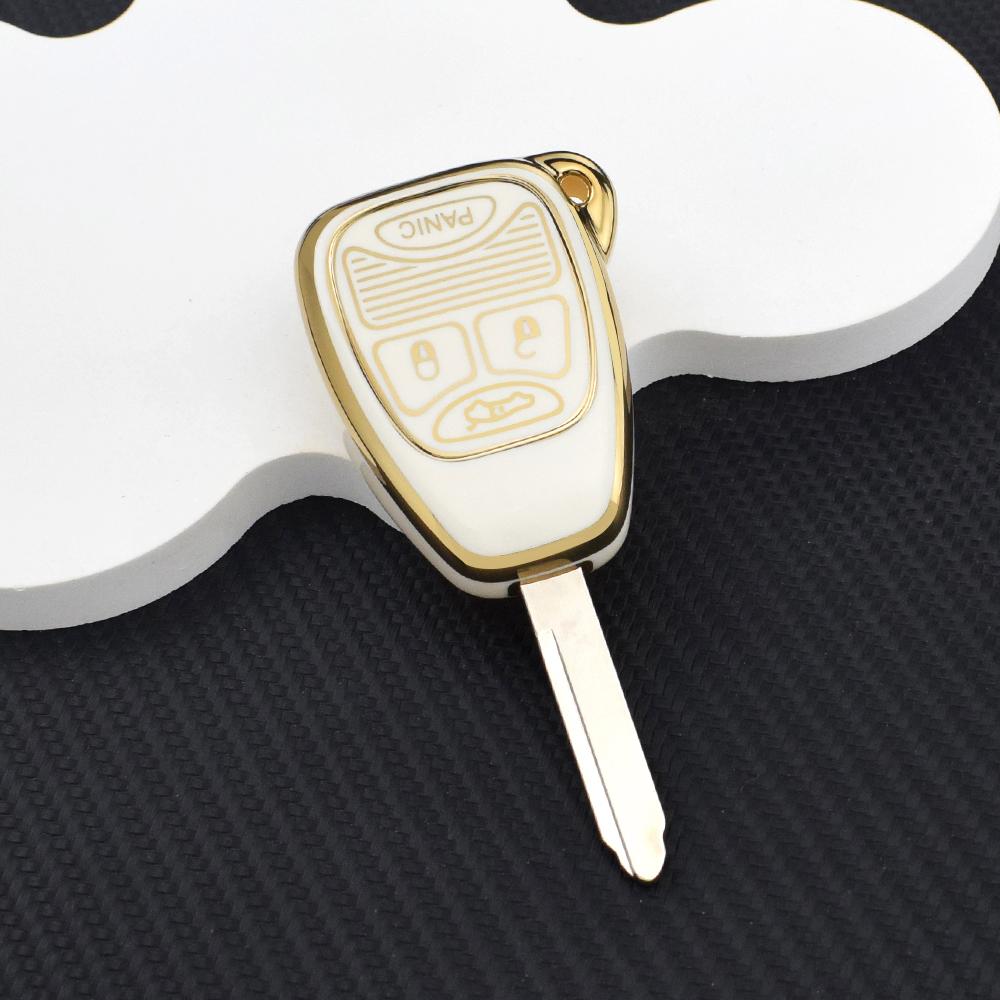 Durable Anti-Scratch Car Key Cover Rings Fit Dodge Avenger Caliber Jeep Patriot Cherokee Compass Chrysler Pacifica 300C Voyager