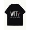 Weißes T-Shirt mit Wein-Truthahn-Familienaufdruck für Freizeitkleidung
