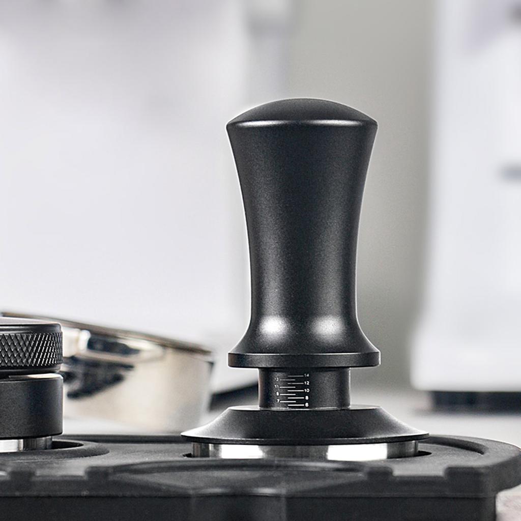 Espresso Tamper 51mm 58mm Coffee Calibrated Spring Loaded Tamper with Stainless Steel Base Alloy Handle Barista Tools