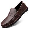 Fashion Spring Brand British Style Brown Business Formal Loafers Soft Soled Casual Shoes Wedding Designer Mens Fashionable Leather Shoes