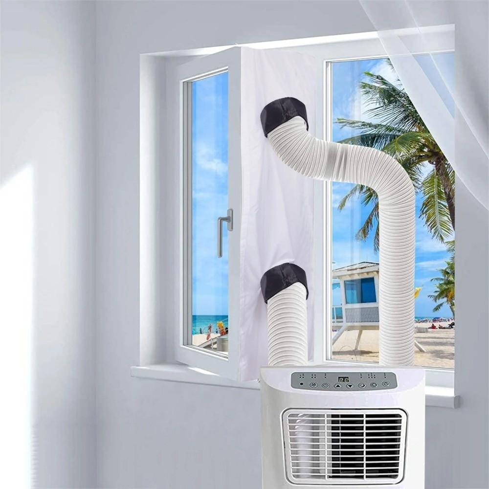 Double Opening Portable Air Conditioner Window Seal Window Vent Kit  For Push Up Windows