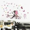 The New Butterfly Beautiful Faery Bedroom Waterproof Sitting Room Background Wall Stickers