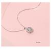 S925 Silver Korean Style Simple Pendant Necklace for Women - Clavicle Chain Christmas Gift for Girlfriend.