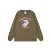 Trendy Cute Puppy Print Versatile Cuffed Sleeve Long Sleeve T-Shirt for Autumn/Winter