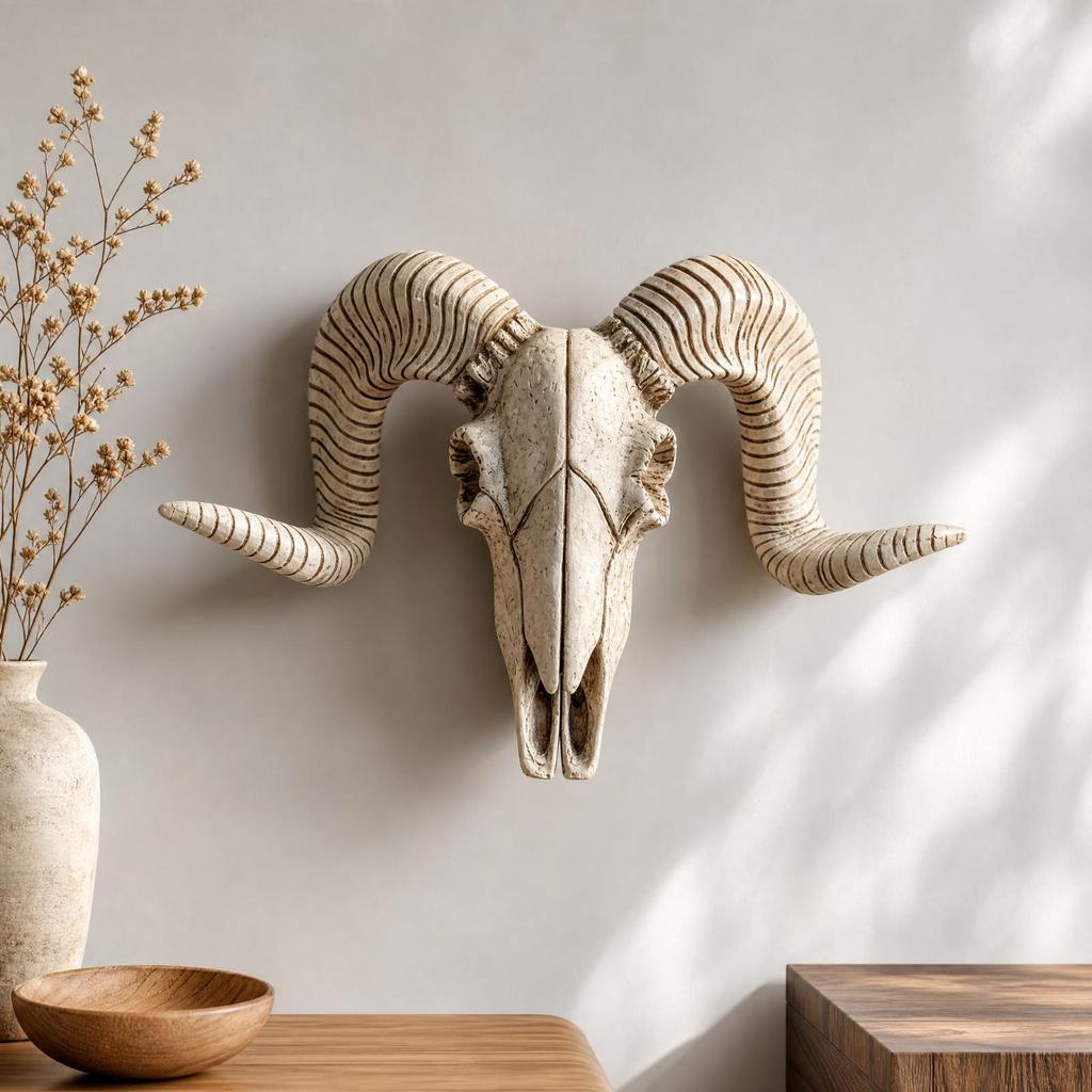 Resin Pickup Skull Wall Decoration Easy to Install for Living Room