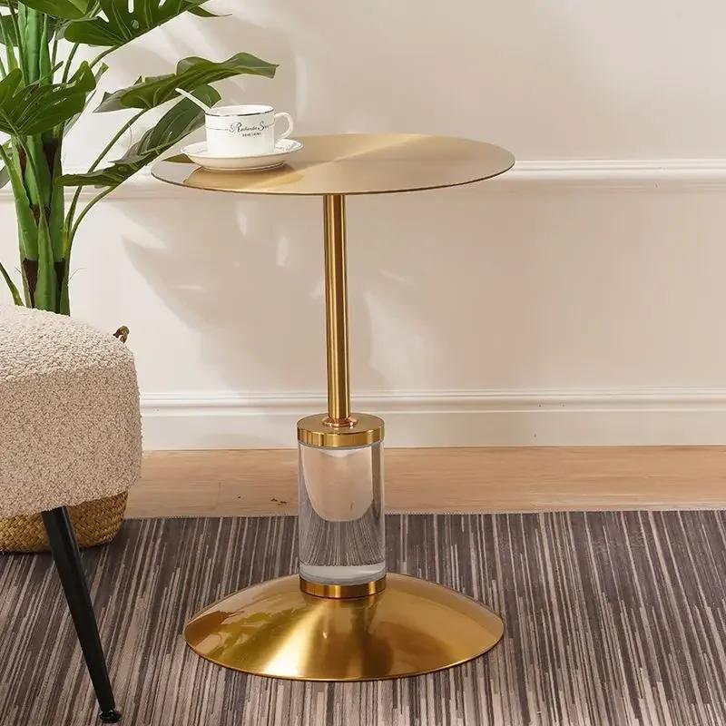 Simple Luxury Modern Crystal Ornaments Creative Italian Style Living Room Sofa Corner Side Table Shelf Coffee Tables Furniture