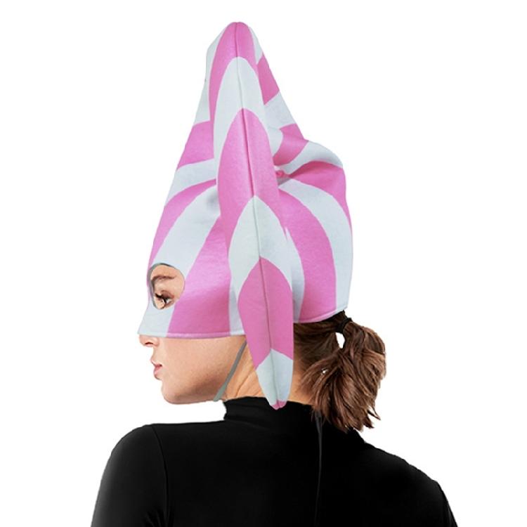 Holiday Party Hat Stripe Hat Mask Candy Cane Costume Christmas Elf Hat Christmas Candy Outfit Halloween Cosplay Costumes