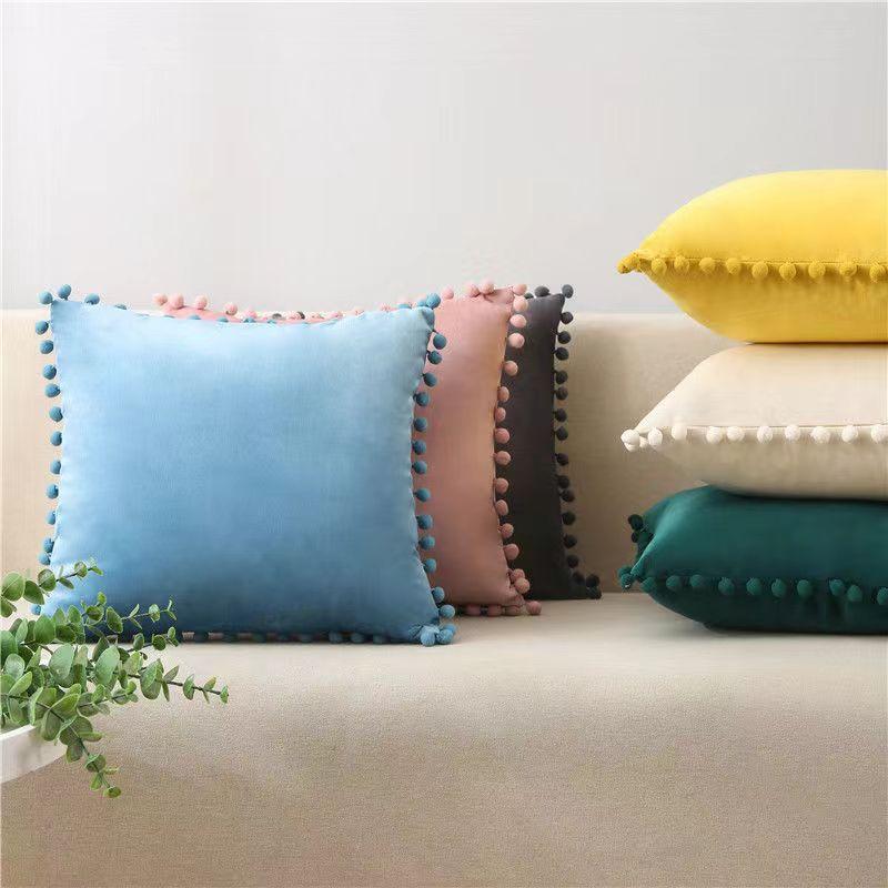 1pcs Soft Velvet Cushion Covers Pillowcases Square Decorative Pillow Cover for Sofa Comfortable Bed Car Home Throw Pillow Case