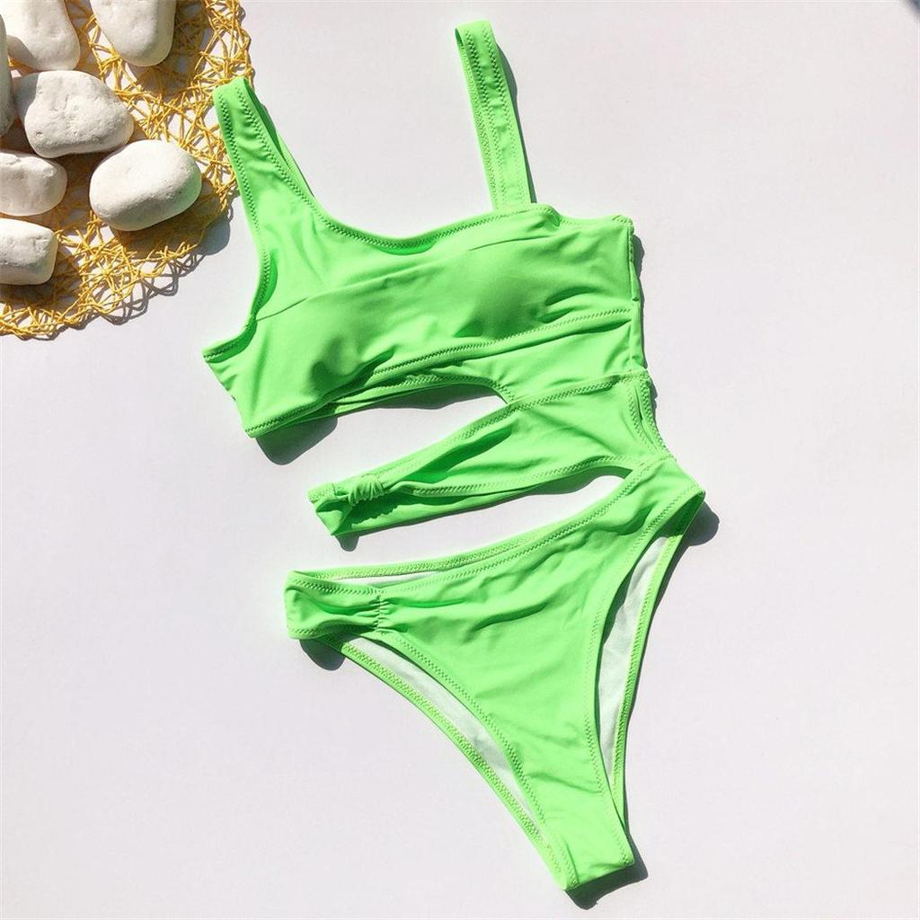 11 Colors Sexy Asymmetrical Tie Dye Women Swimwear Irregular One Piece Swimsuit Female Bather Bathing Suit Swim Lady