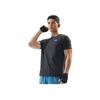 Li-Ning Comfortable Breathable Solid Color Round Neck Versatile Short Sleeve T-Shirt Men Tops Mixed-Thunder-Gray ATSV363-4