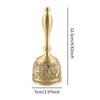Brass Hand Bell Gold Teacher Bell Service Bell for Party Dinner Celebrations