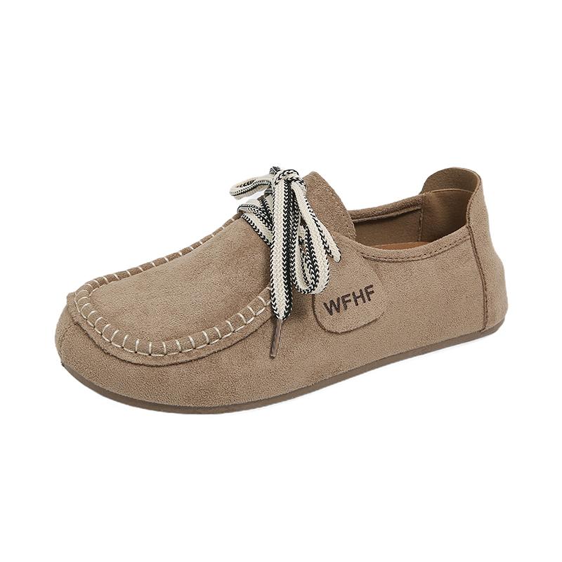 

Модные женские мокасины на шнуровке из замшевой кожи цвета хаки в британском ретро-стиле, повседневные короткие ботинки, дизайнерские лоферы Birken 40 хаки