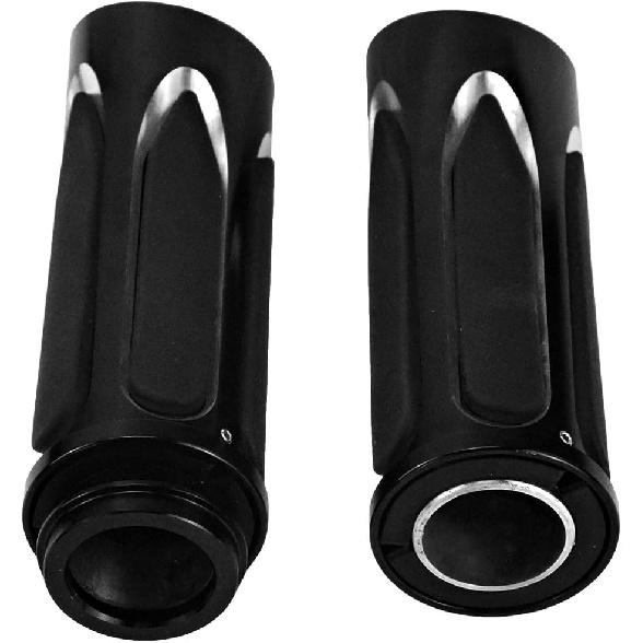 HDBUBALUS 1" Electronic Throttle Defiance Handlebar Grips 25mm Hand Grips Fit for Harley Touring Street Glide Road King Road Glide Electra Glide