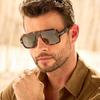 Fashion Men Square Sunglasses With Uv400 Protection For Outdoor Travel And Parties