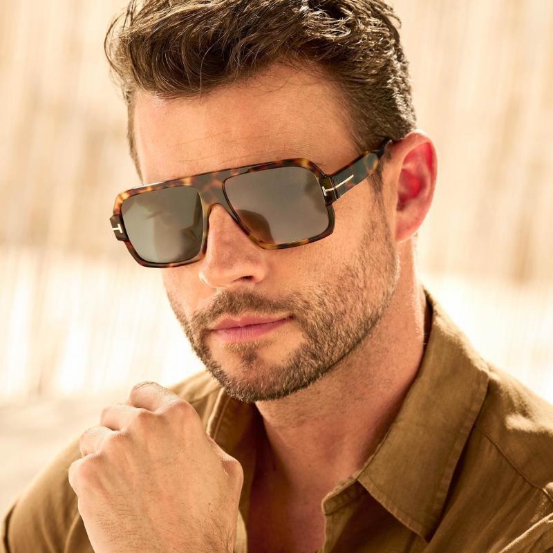 Fashion Men Square Sunglasses With Uv400 Protection For Outdoor Travel And Parties