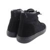 Excellent CHANEL High cut sneakers black Suede leather Women 36 G30786 Used