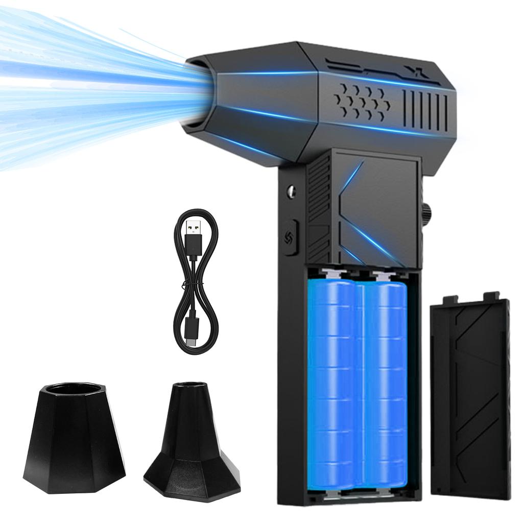 2026 New and Power 35000RPM  Air Blower Brushless Turbo Blower Jet Fan Vacuum with Replaceable Battery Led Light for Dust Removal Cleaning