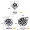 3W/6W/12W  RGB Outdoor IP68Waterproof Colorful Water Spotlight Swimming Pool Light Fountain Light Led Underwater Light