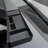 For BMW X3 G45 2025+ ABS Black Car Armrest Box Storage Box Navigation Screen Rear Storage Box Wireless Storage Slot Pad