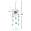 Garden Cast Iron Small Bell Pendant American Style Iron Flower Butterfly Wind Chime Villa Garden Retro Gardening Decorations
