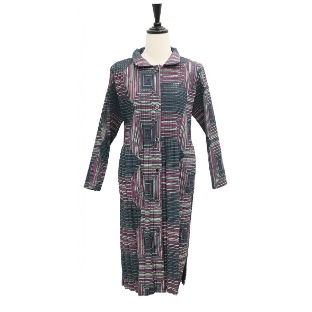 Shiz Madam Missong Art Fit Pleated Quilted Coat J31761