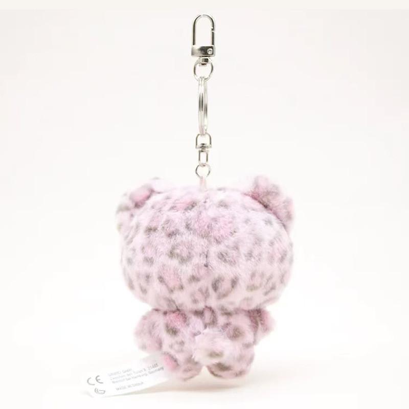 Adorable Japanese Style Leopard Print Bear Plush Toy Cute Bag Charm Gift