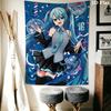 Hatsune Miku Pattern Home Decor Tapestry, Wall Hanging, Decorative RV Wall Cloth.NGT0928240