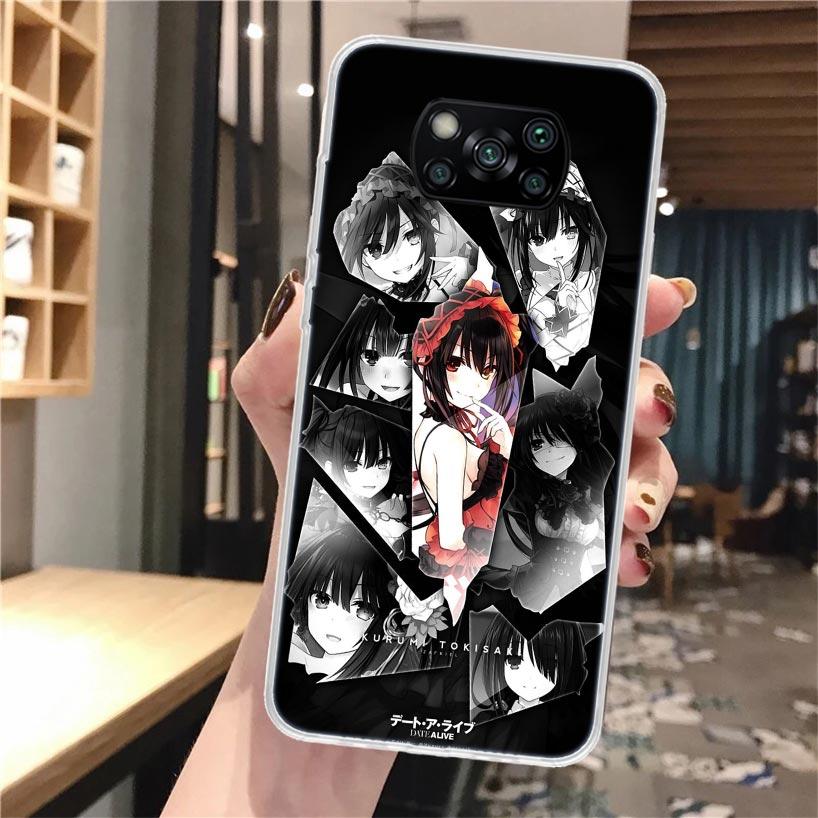 Date A Live Tokisaki Kurumi Soft Phone Case For Xiaomi Poco X3 X5 X6 X7 Pro X4 NFC F7 Ultra F6 F5 M6 M5S M4 M3 F4 Gt F3 Fundas C