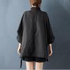Plus Size Black Jaket Causal Loose Spring Autumn Women Jacket Coat