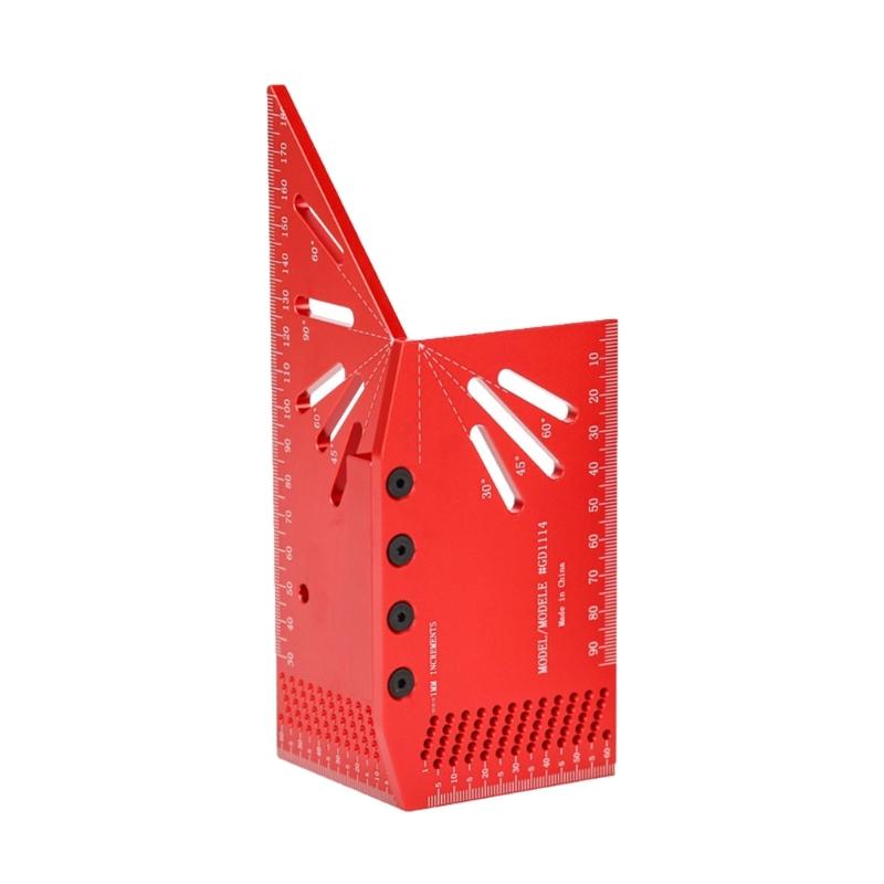 Multifunctional Square Measurement Ruler Mitre Measure Tool 30/45/60/90 Degree Protractor Square