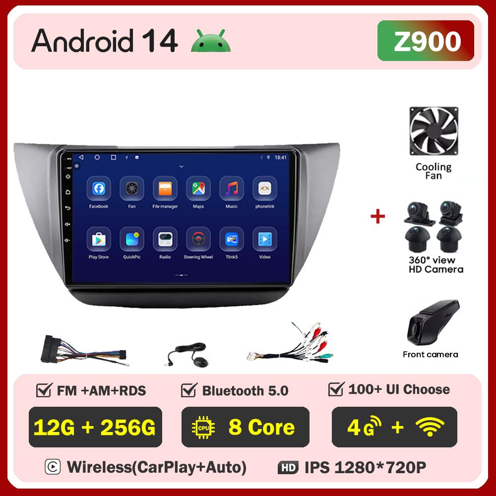 Android 14 Radio For Mitsubishi Lancer 9 Cs 2000 -2010 Car Multimedia Video Player GPS Navigation  Intelligent Car Systems Wifi