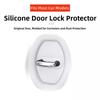 4Pcs Elastic Car Door Lock Pad Shock Absorbing Door Lock Protective Cushion  Lock Buckle