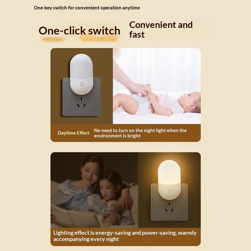 Eu/Us Plug Led Night Light Mini Night Light Lamp For Children Room Bedroom Lights