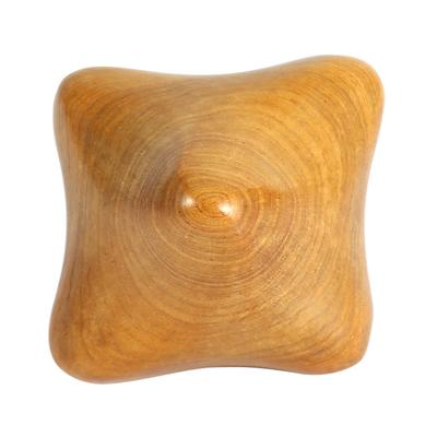 Duftendes Holz Thailändischer Reflexologie-Massagegerät Sechseckiges Akupunktur-Therapie Handmassage-Werkzeug (# 1)
