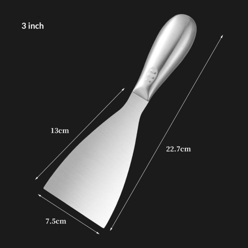  Stainless Steel Steak Spatula, Teppanyaki Spatula, Commercial Pizza Spatula, Pancake Spatula Cooking Spatula