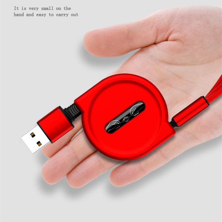 Cablu de încărcare 3 în 1 Retractabil USB Încărcare 2.5A Încărcare rapidă Pentru XiaoMi HuaWei Samsung Cablu de încărcare portabil Micro Type-C